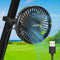 Roykaw Portable USB Powered Golf Cart Fan - Compatible with EZGO Club Car Yamaha Models, 3 Speed & 360° Rotation