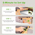4-Sided Hammock Cat Window Perch with Bolster - Orthopedic Cat for Window Sill - Solid Hardwood & Metal Frame - Window