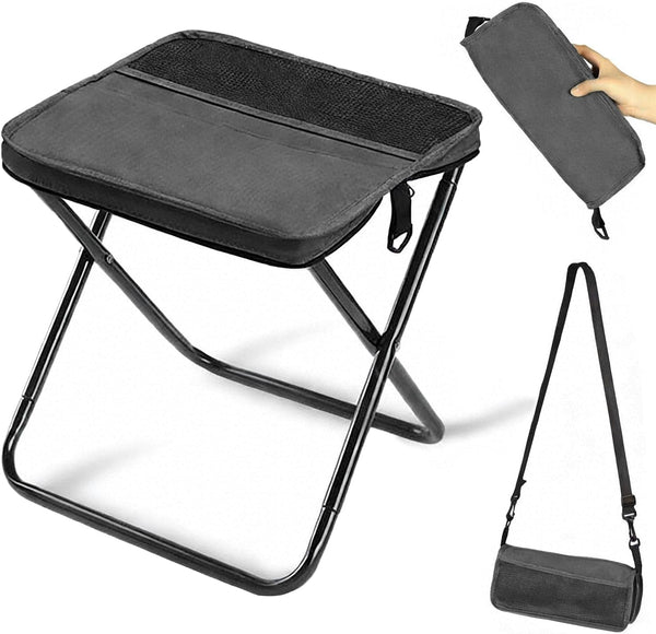 Wind Tour Outdoor Backpack Folding Stool, Pencil Case Stool, Portable Lightweight Camping Gear, Sports