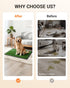 PREMJIN 34"x23" 6 Dog Grass Mat with Tray, Artificial Grass Pee Pads for Dogs Turf Toilet, Reusable Potty Pads for Dogs