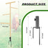 2 57" Pcs Extra Large Chicken Perch Toy for Coop Wooden Chick Perch Stand with Strong Roosting Bar Chicken Enrichment