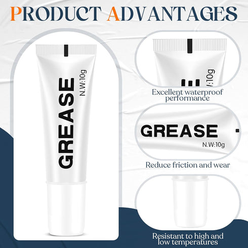 3 Threlaco Pcs Fishing Reel Grease Fishing Reel Lubricant Forming a Lubrication Layer to Provide Smooth and Long