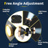 Superbright LED Coon Hunting Light, Waterproof Headlamp Rechargeable Searchlight Adjustable Gold Head Troch for Fishing
