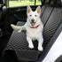 Seeseven 52W Dog Car Seat Cover for Back Seat, Waterproof Back Seat Cover with Zippered Armrest Access, Non Slip Rear