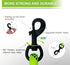 6ft Double Handle Dog Leash with Padded Handle, Reflective Double Loop for Large Medium Dog Control (Green)