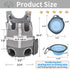 Dog Carrier Backpack - Legs Out Front Facing Carrier for Small Medium Dogs, Adjustable Hands-Free Backpack for Hiking