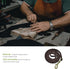 Reopet Genuine Leather Dog Leash, 4 Feet / 5 Feet / 6 Feet for Small & Medium Dogs, Real Leather, Brown