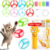 BABORUI Cat Toy Disc Launcher, Rechargeable Interactive Cat Fetch Toy Launcher with