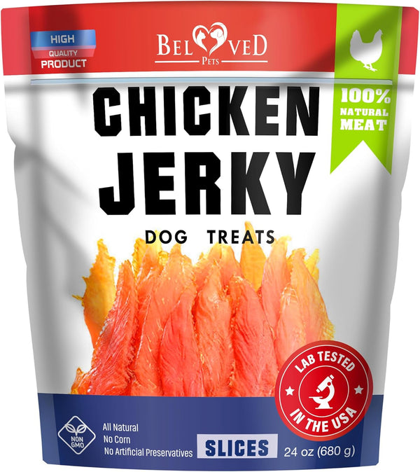 Beloved Pets Dog Treats Chicken Jerky 1.5 lb Dog Food & High