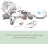 Catnip Mice for Cat Toys with Rattle Bell Mouse Kitty Toys (White & Grey)