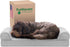 Furhaven Cooling Gel Dog Bed for Medium/Small Dogs - Removable Bolsters & Washable Cover, Up to 35 lbs, Silver Gray