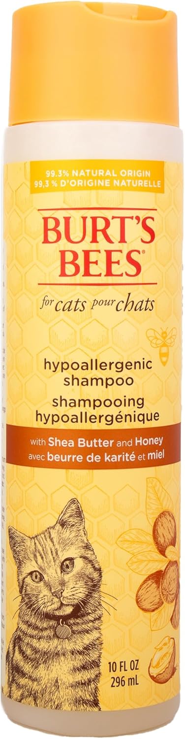 Burts Bees for Pets Hypoallergenic Cat Shampoo with Shea Butter and Honey,