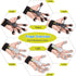 Grip Strength Trainer Kit, 6 Pack with Finger Exerciser, Hand Grip Strengthener, Forearm Workout Ring
