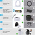 FENNIDICE 14.5'' Portable Toilet for Camping with Pop-Up Privacy Tent, Portable Potty for Adults, Ultralight Foldable