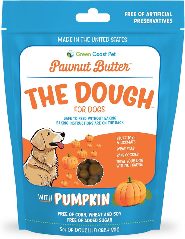 Pawnut Butter The Dough-Pumpkin Cookie Dough For Dogs 5 oz Digestive, Soft