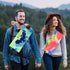 Small Animal Sling Carrier for Bearded Dragons, Lizard Carrier with Adjustable Strap (Blue-Green)