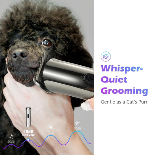 5-in-1 5 Trimmer Professional Dog Grooming Clippers with Charging Dock, Adjustable Blade Cordless Pet Grooming Kit