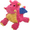 goDog Bubble Plush Dragons Squeaky Dog Toy, Chew Guard Technology - Coral,