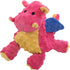 goDog Bubble Plush Dragons Squeaky Dog Toy, Chew Guard Technology - Coral,