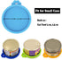 COMTIM Small Size Cat Food Can Lids, 2 Pack Silicone Covers for 3 oz & 2.5 oz Small Cans