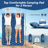 HiiPeak Inflatable Double Camping Mat, Ultralight Sleeping Air Pad with Foot Pump & Pillow for 2 Person