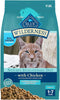 Blue Buffalo Wilderness High-Protein, Grain-Free Natural Dry Food for Adult Cats, Indoor Hairball Control, Chicken,