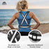 Running Vest with Chest Phone Holder for Women and Men, Reflective Safety Gear for Dog Walking, Cycling - Adjustable