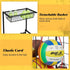 NuoyuanShen 3 Sports Equipment Organizer, Small Garage Ball Storage Rack with Elastic Straps and Hooks, Garage