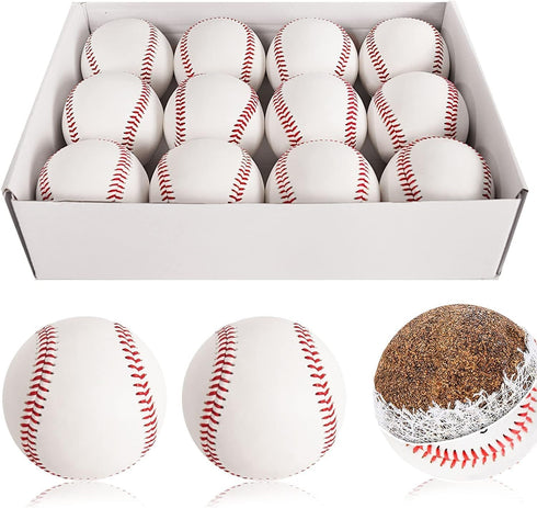 Official Size Baseballs 12 Ball Pack for Youth/Kids, League Play, Pitching, Batting, Fielding, Autograph