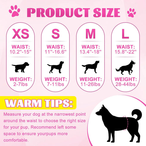 40 Count XPCARE Disposable Female Dog Diapers, Super Absorbent, Leak Proof, Dog Diapers,Dog Period Diaper Female
