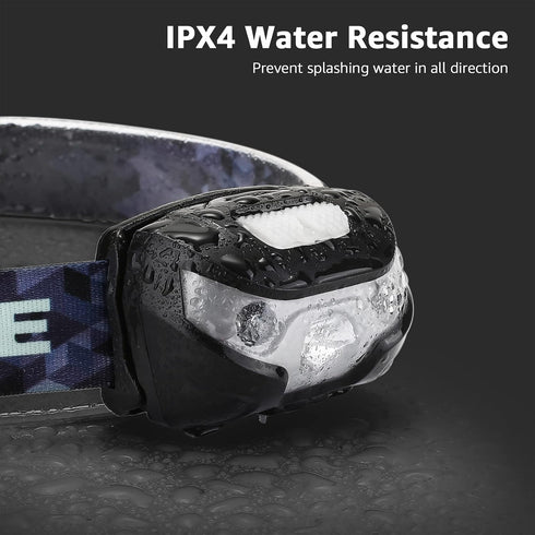 Lepro 3 Pack Rechargeable LED Headlamp - Super Bright Head Lamp with 5 Modes for Camping & Hiking, IPX4 Waterproof with