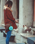 Portable 2 in 1 Pet Bowls with Zipper Carrying Case - Collapsible Double Travel Dog Bowls