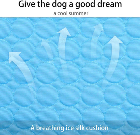 Dog Cooling Mat, Portable Pet Cooling Pads for Dogs & Cats, Summer Cushion for Home or Outdoor Use