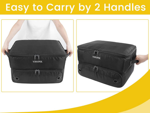 YOREPEK 2 Layer Golf Trunk Organizer - Waterproof Car Golf Locker with Ventilated Compartment for Shoes and Accessories
