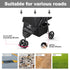 AESRAOU 3 Pet Stroller Foldable Cats/Dogs Stroller with Storage Basket and Cup Holder Wheels Dog Cat Carrier Strolling