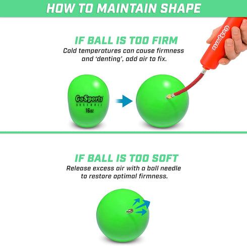 GoSports Weighted Training Balls - Improve Power and Mechanics for Hitting & Pitching Training, Choose Baseball or