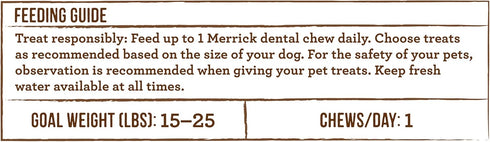 Merrick Fresh Kisses Natural Dental Chews, Coconut & Botanical Oils for Small Dogs 15-25 Lbs - 48 ct. Box