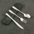 Set Sets Set Set Ochine Portable Travel Utensils Portable Stainless Steel Flatware Travel Camping Cutlery Portable