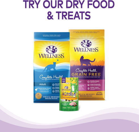 Wellness Healthy Indulgence Gravies Grain-Free Wet Cat Food: Natural Ingredients, Quality Proteins, 3 oz Pouches (8