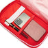 First Aid Bag Tote - Empty Small First Aid Kit Bag for Outdoor Travel, Rescue Pouch, First Responder Medicine Bag (Red