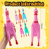 Honoson 32 12'' Pcs Rubber Chicken Dog Toy Squeeze Screaming Chicken Toy Novelty Squeaky Squawking Loud Noise Makers