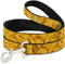Buckle-Down Pet Leash, Mac & Cheese Vivid, 4 Feet Long, 1" Wide