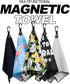 Magnetic Golf Towel with Clip - Microfiber Waffle Design for Strong Hold to Golf Bags, Carts & Clubs