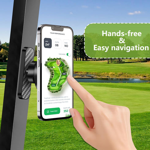 PTAZSCTC Magnetic Golf Cart Phone Holder,Phone Mount Holders with Magnetic Sheet for Golf Cart,Club Car Accessories
