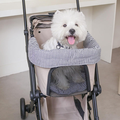 PANGBOER Set Pet Strollers Cushion Side Pad Easy Installation Accessory for Small Dog Cats Strollers Outdoor Use Easy