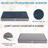 VANKEAN Dog Bed, Soft Reversible Crate Pad Mat with Orthopedic Egg-Crate Foam, Washable Comfy Kennel Pad for Small