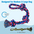 UPSKY Nearly Indestructible Dog Rope Toys, Chew Toys for Medium to Large Breeds, Tug Toy
