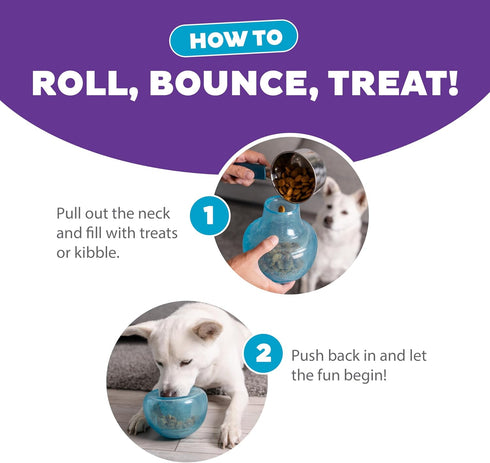 Outward Hound by Planet Dog Snoop Durable Interactive Treat Dispensing Dog Toy - Large, Blue