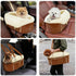 TBQA Portable Pet Travel Carrier, Small Dog Bed with Tether, Center Console Dog Sear, for Small Pet Carriers