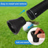 UoreFloo Set, 4pcs (2X 3-Prong 2X Golf Ball Retriever and Suction Cup) Golf Ball Grabbers for Putter End, No Bending
